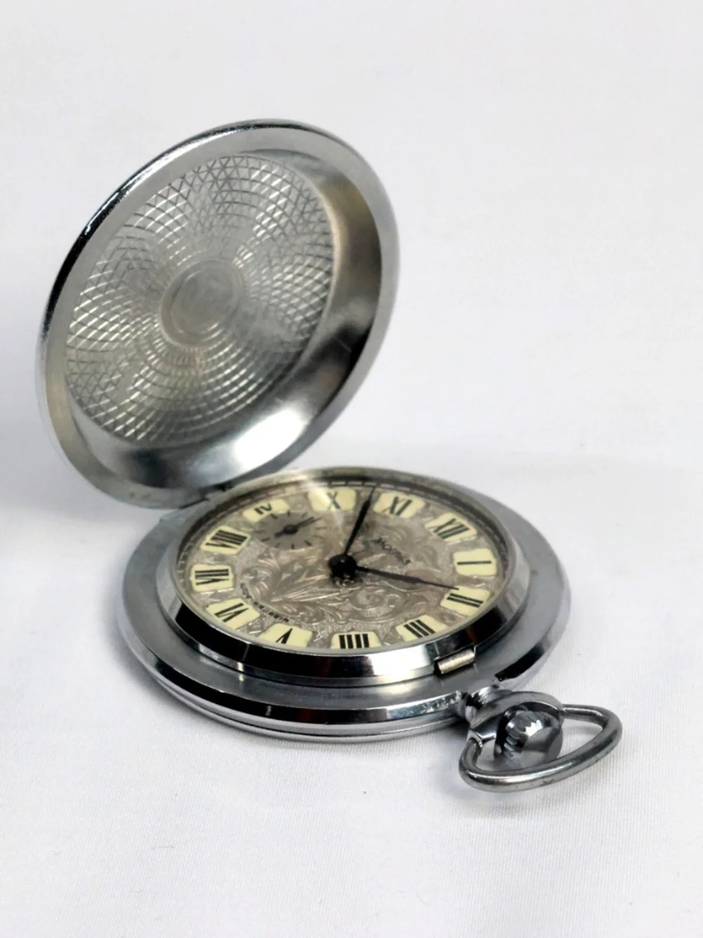 Vintage USSR Molnija Pocket Watch Patriotic War Order Soviet 18 Jewels